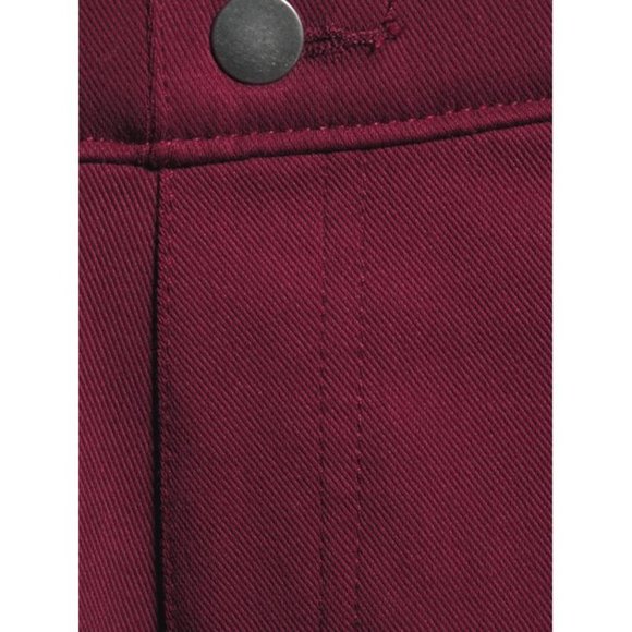 Time and Tru Women's High Rise Jeggings Burgundy Brick - Picture 6 of 7
